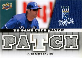 2009 Upper Deck - UD Game Patch #GJ-GO Alex Gordon Front