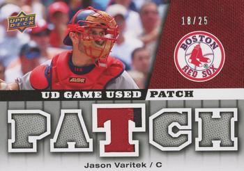 2009 Upper Deck - UD Game Patch #GJ-JV Jason Varitek Front