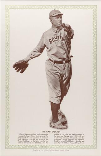 1929-33 Blum's Baseball Bulletin Premiums #NNO Tris Speaker Front