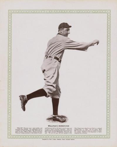 1929-33 Blum's Baseball Bulletin Premiums #NNO Bill Donovan Front