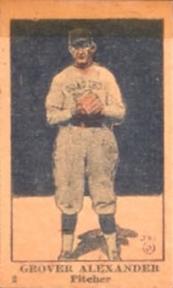 1920-21 W516-2-1 #2 Grover Alexander Front
