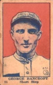 1920-21 W516-2-1 #21 Dave Bancroft Front