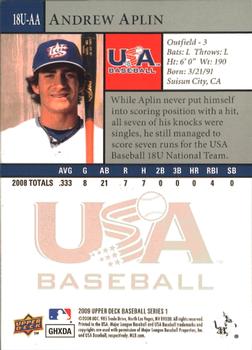 2009 Upper Deck - USA 18U National Team #18U-AA Andrew Aplin Back
