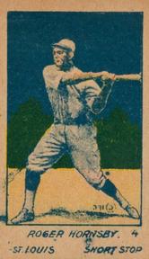 1920-21 W516-2-2 #4 Rogers Hornsby Front