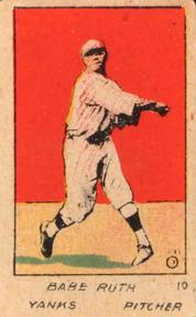 1920-21 W516-2-2 #10 Babe Ruth Front