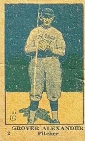 1920-21 W516-2-3 #2 Grover Alexander Front