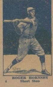 1920-21 W516-2-3 #4 Rogers Hornsby Front