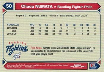 2017 Grandstand Reading Fightin Phils #NNO Chace Numata Back