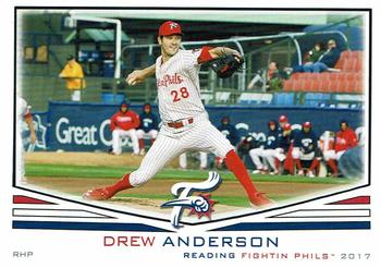 2017 Grandstand Reading Fightin Phils #NNO Drew Anderson Front