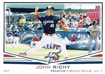 2017 Grandstand Reading Fightin Phils #NNO John Richy Front