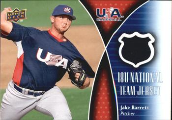 2009 Upper Deck - USA 18U National Team Jersey #18U-JB Jake Barrett Front