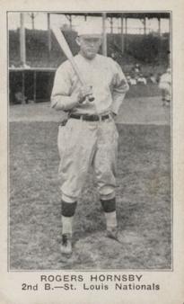 1920-21 Holsum Bread D327 #NNO Rogers Hornsby Front