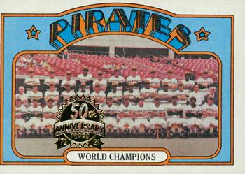 2021 Topps Heritage - 50th Anniversary Buybacks #1 World Champions (Pittsburgh Pirates) Front