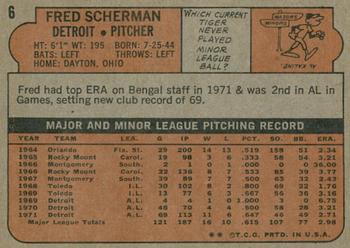 2021 Topps Heritage - 50th Anniversary Buybacks #6 Fred Scherman Back