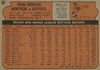 2021 Topps Heritage - 50th Anniversary Buybacks #82 Ron Woods Back