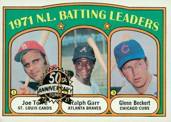 2021 Topps Heritage - 50th Anniversary Buybacks #85 1971 N.L. Batting Leaders - Torre / Garr / Beckert Front