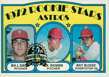 2021 Topps Heritage - 50th Anniversary Buybacks #101 Astros 1972 Rookie Stars (Bill Greif / J.R. Richard / Ray Busse) Front
