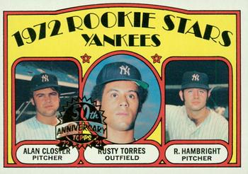 2021 Topps Heritage - 50th Anniversary Buybacks #124 Yankees 1972 Rookie Stars (Alan Closter / Rusty Torres / Roger Hambright) Front