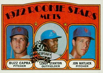 2021 Topps Heritage - 50th Anniversary Buybacks #141 Mets 1972 Rookie Stars (Buzz Capra / Leroy Stanton / Jon Matlack) Front