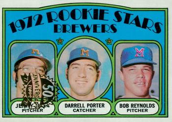 2021 Topps Heritage - 50th Anniversary Buybacks #162 1972 Rookie Stars Brewers -Bell / Porter / Reynolds Front