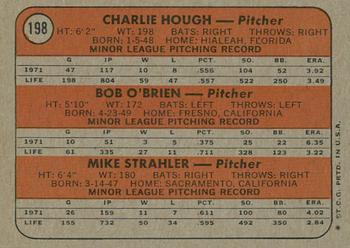 2021 Topps Heritage - 50th Anniversary Buybacks #198 Dodgers 1972 Rookie Stars - Hough / O'Brien / Strahler) Back