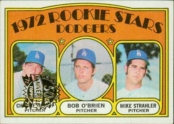 2021 Topps Heritage - 50th Anniversary Buybacks #198 Dodgers 1972 Rookie Stars - Hough / O'Brien / Strahler) Front