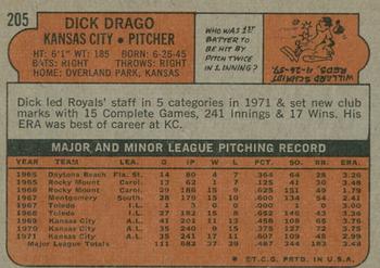 2021 Topps Heritage - 50th Anniversary Buybacks #205 Dick Drago Back