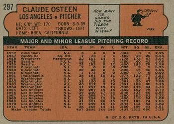 2021 Topps Heritage - 50th Anniversary Buybacks #297 Claude Osteen Back