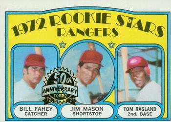 2021 Topps Heritage - 50th Anniversary Buybacks #334 Rangers 1972 Rookie Stars - Fahey / Mason / Ragland Front