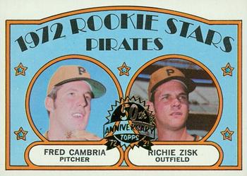 2021 Topps Heritage - 50th Anniversary Buybacks #392 Pirates 1972 Rookie Stars (Fred Cambria / Richie Zisk) Front