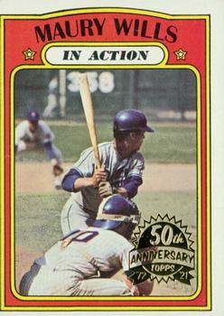 2021 Topps Heritage - 50th Anniversary Buybacks #438 Maury Wills Front