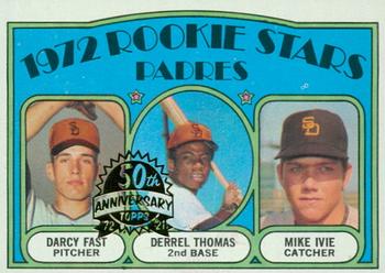 2021 Topps Heritage - 50th Anniversary Buybacks #457 Padres 1972 Rookie Stars (Darcy Fast / Derrel Thomas / Mike Ivie) Front