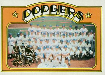 2021 Topps Heritage - 50th Anniversary Buybacks #522 Los Angeles Dodgers Team Front