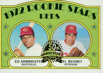 2021 Topps Heritage - 50th Anniversary Buybacks #524 Reds 1972 Rookie Stars (Ed Armbrister / Mel Behney) Front
