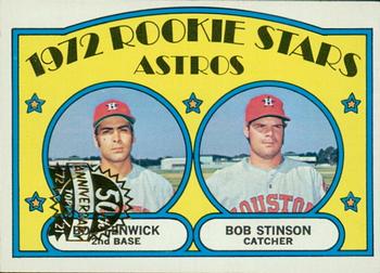 2021 Topps Heritage - 50th Anniversary Buybacks #679 Astros 1972 Rookie Stars (Bob Fenwick / Bob Stinson) Front