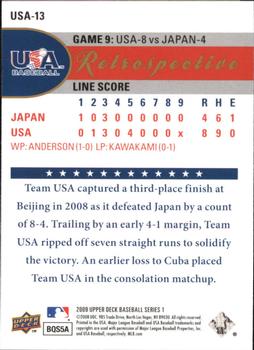 2009 Upper Deck - USA National Team Retrospective #USA-13 Team USA Captures Third Place Back