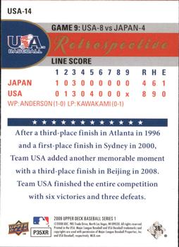 2009 Upper Deck - USA National Team Retrospective #USA-14 Team USA Claims Third Top-3 Finish Back