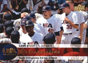2009 Upper Deck - USA National Team Retrospective #USA-14 Team USA Claims Third Top-3 Finish Front