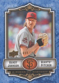 2009 Upper Deck A Piece of History - Blue #2 Randy Johnson Front