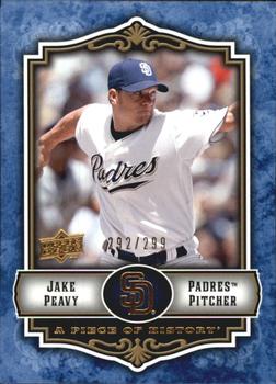 2009 Upper Deck A Piece of History - Blue #78 Jake Peavy Front