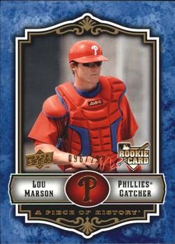 2009 Upper Deck A Piece of History - Blue #124 Lou Marson Front
