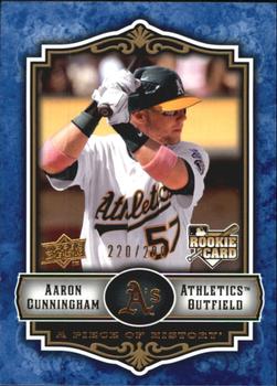 2009 Upper Deck A Piece of History - Blue #137 Aaron Cunningham Front