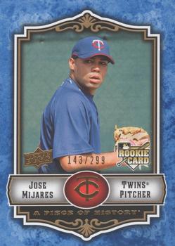 2009 Upper Deck A Piece of History - Blue #140 Jose Mijares Front