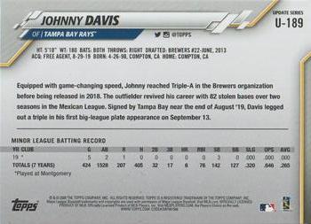 2020 Topps Update - Yellow #U-189 Johnny Davis Back