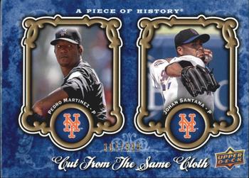 2009 Upper Deck A Piece of History - Cut from the Same Cloth #CSC-MS Pedro Martinez / Johan Santana Front