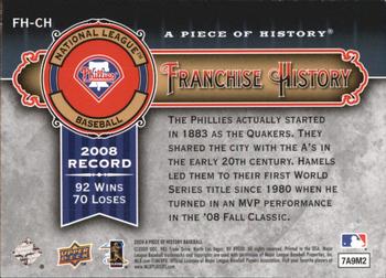 2009 Upper Deck A Piece of History - Franchise History #FH-CH Cole Hamels Back