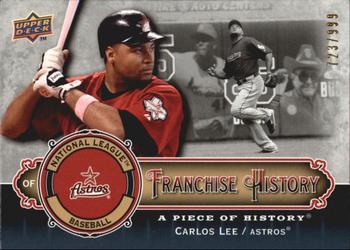 2009 Upper Deck A Piece of History - Franchise History #FH-CL Carlos Lee Front