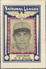 1914 Pritchard Publishing Giants/Yankees Stamps #NNO Bob Bescher Front