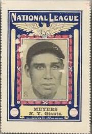 1914 Pritchard Publishing Giants/Yankees Stamps #NNO Chief Meyers Front