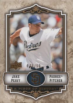 2009 Upper Deck A Piece of History - Gold #78 Jake Peavy Front